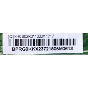 MAIN / VIZIO XHCB02K011 / (Q)XHCB02K011030X 1717 / 715G8320-M01-B00-004T / MODELO D32F-E1 LTT3VMKT / PANEL TPT315B1-1B01.L REV:S21A	